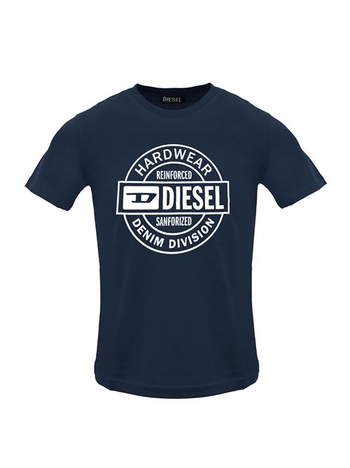 DIESEL｜ (A14819 0SKAF 100) Men's T-shirt in mercerised cotton | Black | Diesel
